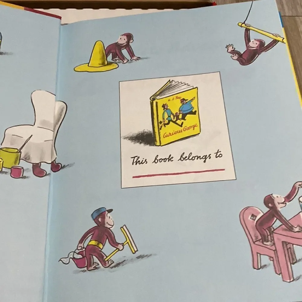 Curious George the little monkey man with the yellow hat Adventures Deluxe set